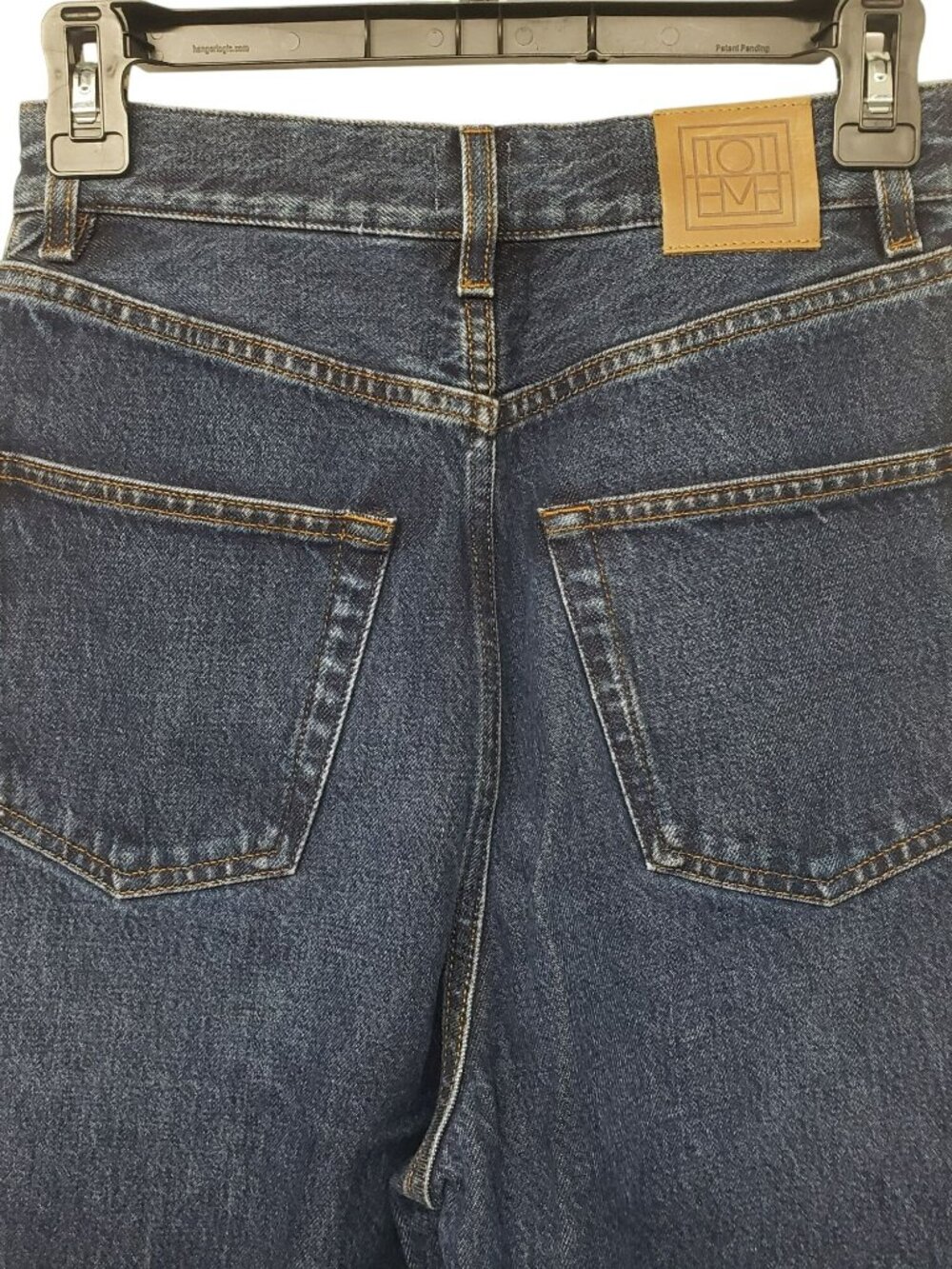 Toteme $360 Dark Wash Blue Tapered Leg Denim Jeans Womens 25 223-231-741 - Picture 6 of 14